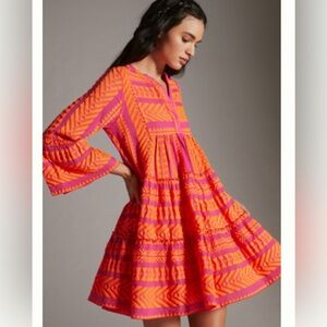DEVOTION TWINS Ella Dress Tangerine Large
